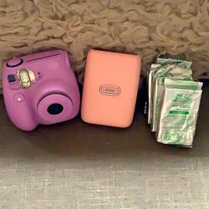 Instax Polaroid camera, mini printer and film